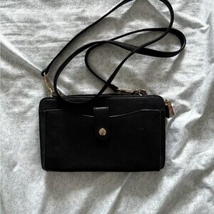Coach Black Leather Crossbody Bag